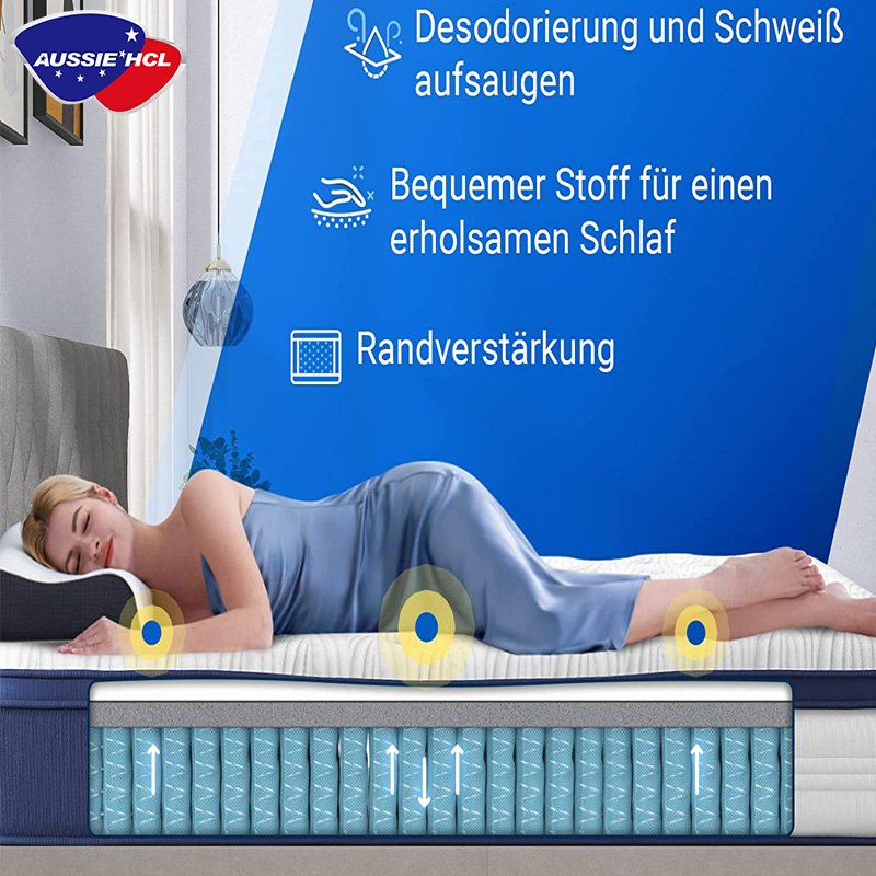 Colchones Hybrid Queen Roll Up King Double Medium Firm in china for hotel pocket spring Natural Latex Memory Foam Mattress