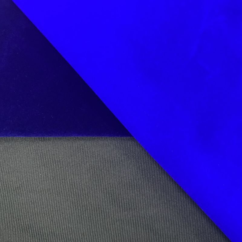 High quality double sides viscose flocking velvet fabric for bags pouch