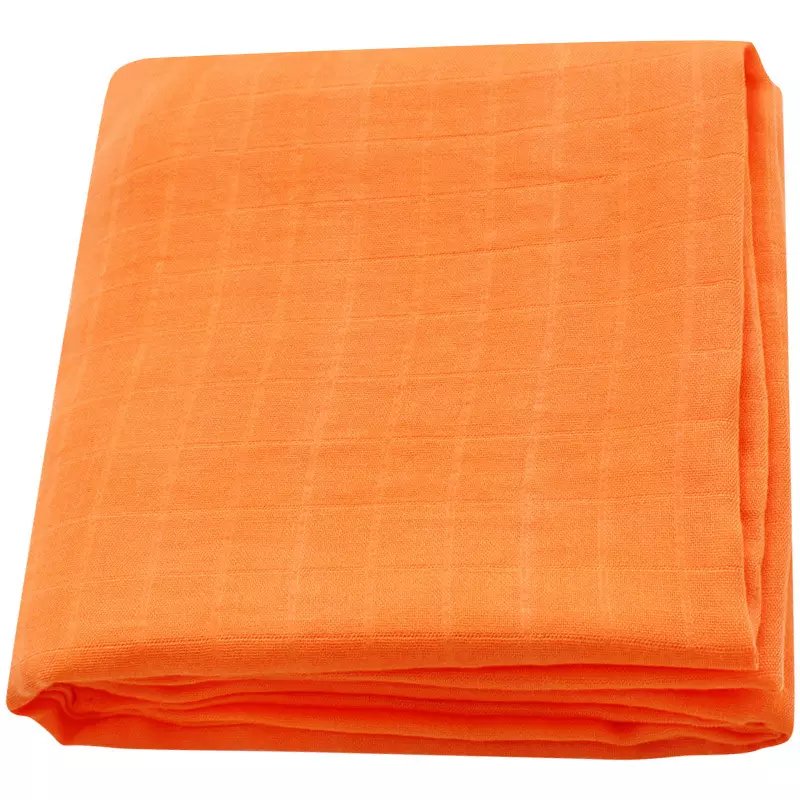 2022 New Color Gots Organic Bamboo Cotton pure color Solid Plain Baby Muslin throw Blanket For Summer Spring