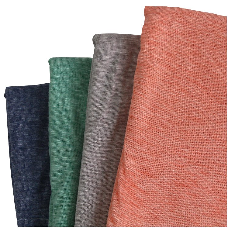 6038#55%rayon 45%polyester 120GSM TR knitted bamboo plain fabric for thin coat t-shirt summer knitted bamboo fiber jersey fabric