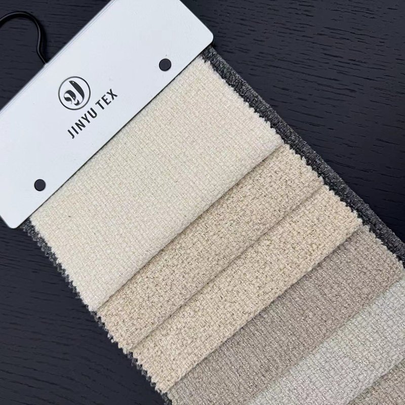 Factory Direct Supply Warp Knitted Woven Sofa Blanket Dyed Linen Fabric Upholstery