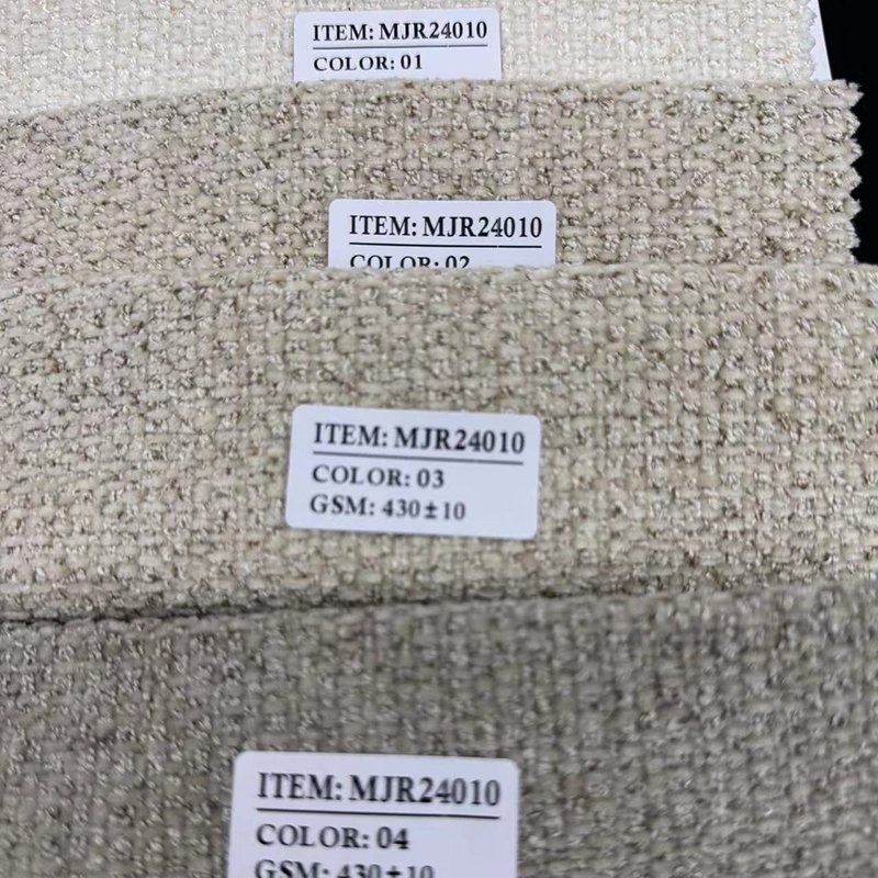 Factory Direct Supply Warp Knitted Woven Sofa Blanket Dyed Linen Fabric Upholstery