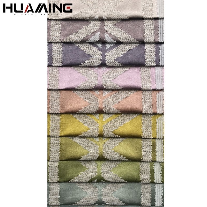 Linen Look Good Quality 100% Polyester Turkish Jacquard Fabric Curtain Fabric from OEM Factory