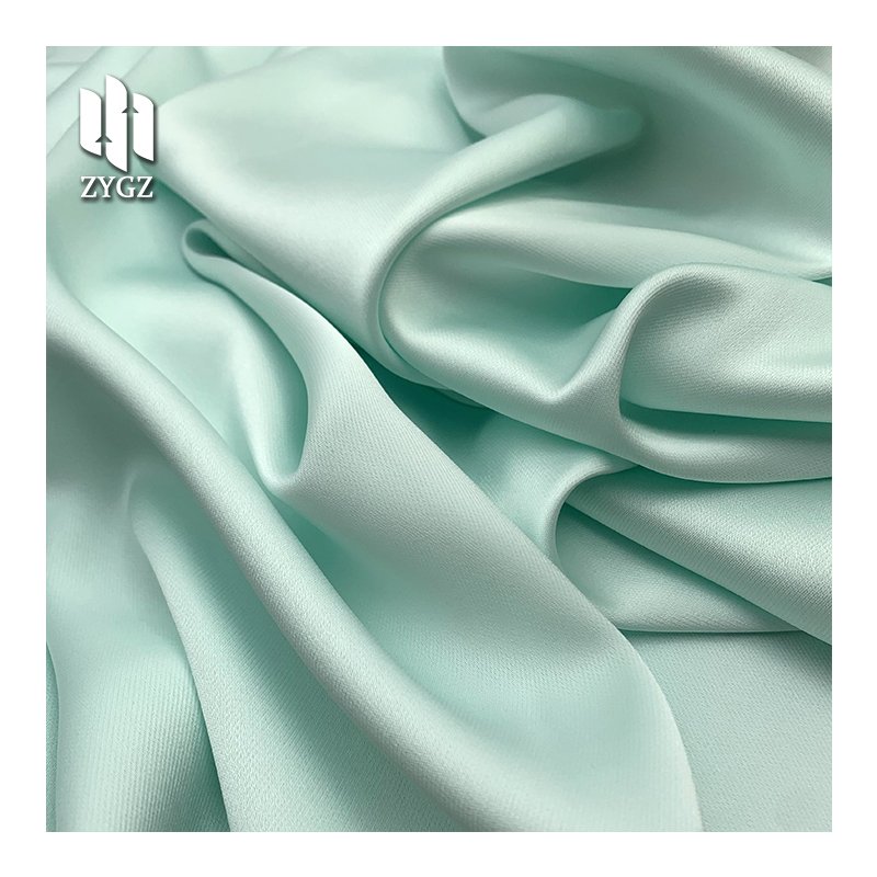 Luxury Design 210gsm 100% Polyester Fabric Excellent Drapeability Breathable Acetate Fabric Satin Fabric for Clothing