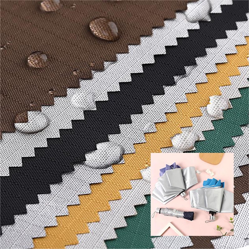Wholesale 100% Polyester Oxford Fabric 200D With Pu Coated Fabric For Umbrella Fabric