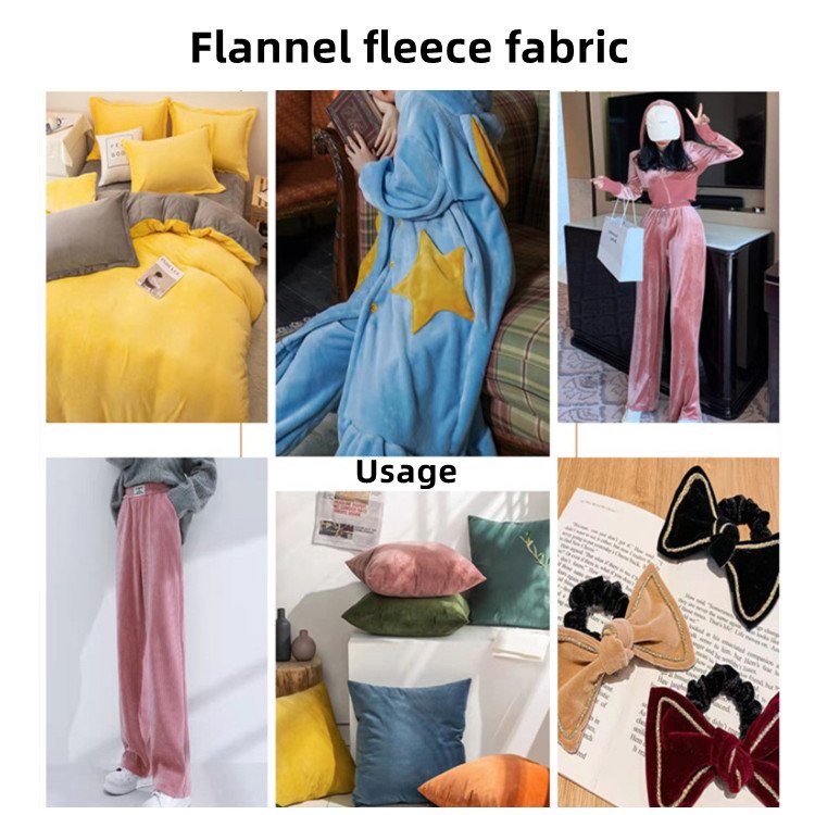 100 polyester 160cm width soft touch double solid flannel fleece fabric 280gsm for soft super soft blankets