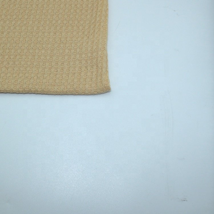2023 Hot selling 100% polyester knitting waffle patterned cotton knitting fabric for dress