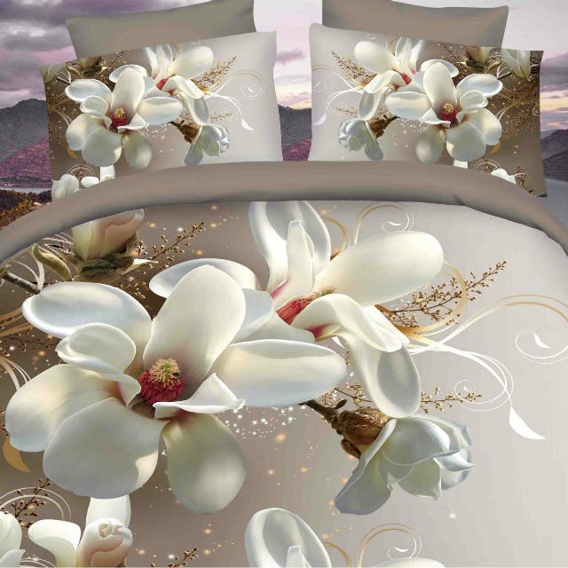 Factory low price 3D printed Textile fabric wholesale 100% Polyester Bed Making Bed Sheets Printed Fabric Linen Woven