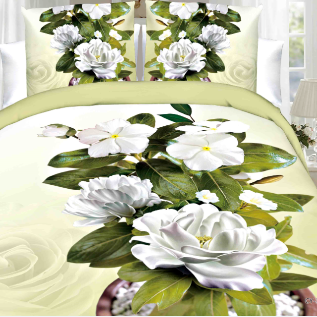 Factory low price 3D printed Textile fabric wholesale 100% Polyester Bed Making Bed Sheets Printed Fabric Linen Woven