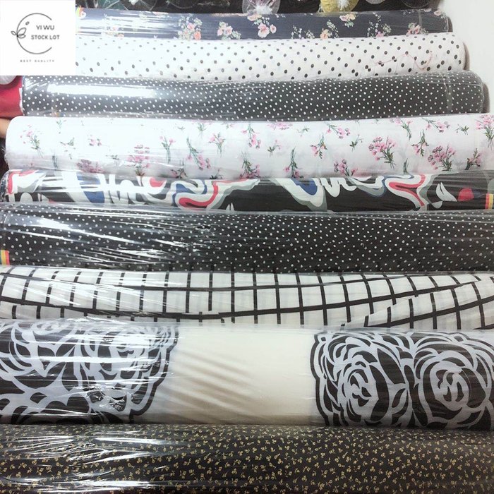 Hot selling bubble chiffon print fabric stock fabric in China