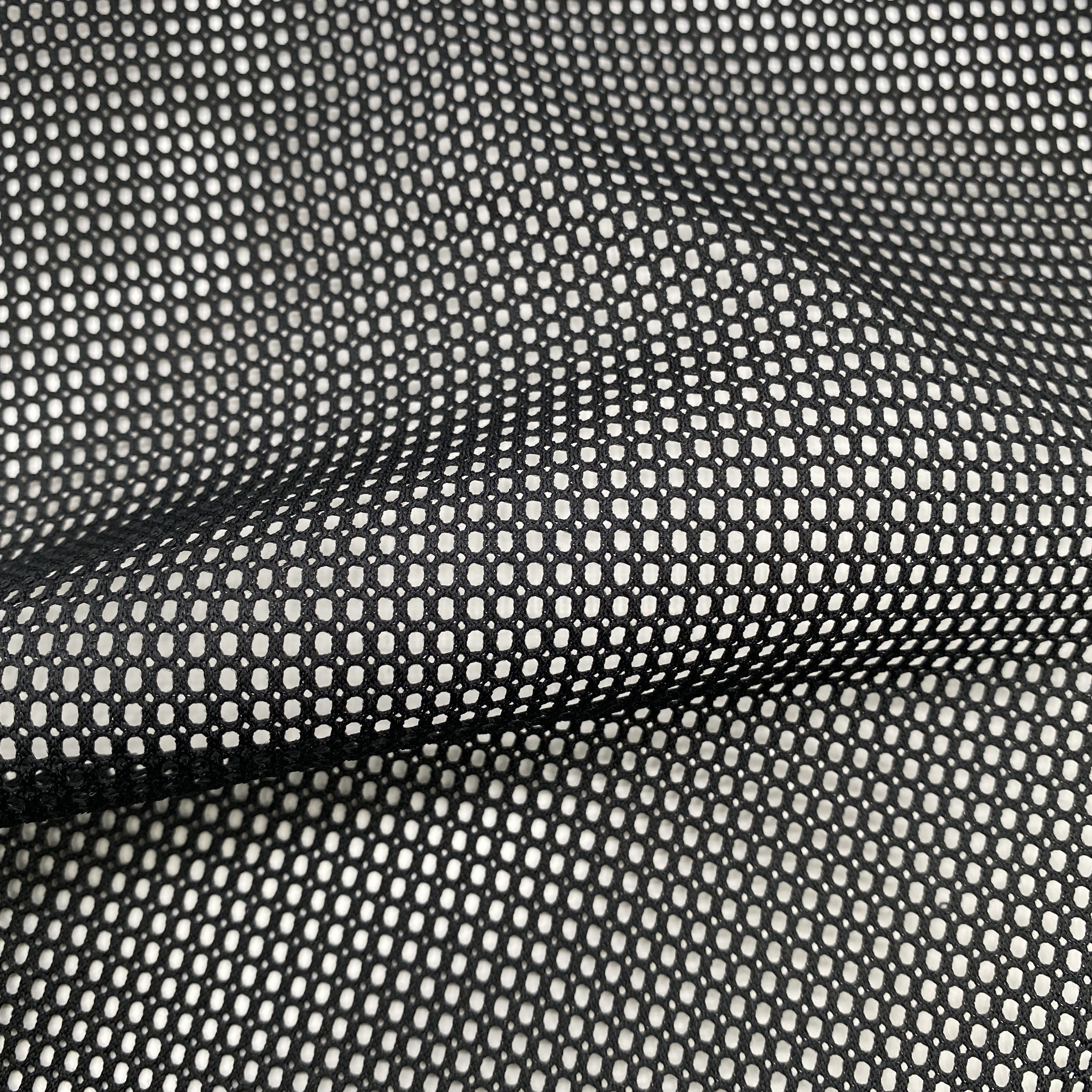 DTY double eye Tricot mesh fabric 100% polyester 150GSM mesh fabric for bags