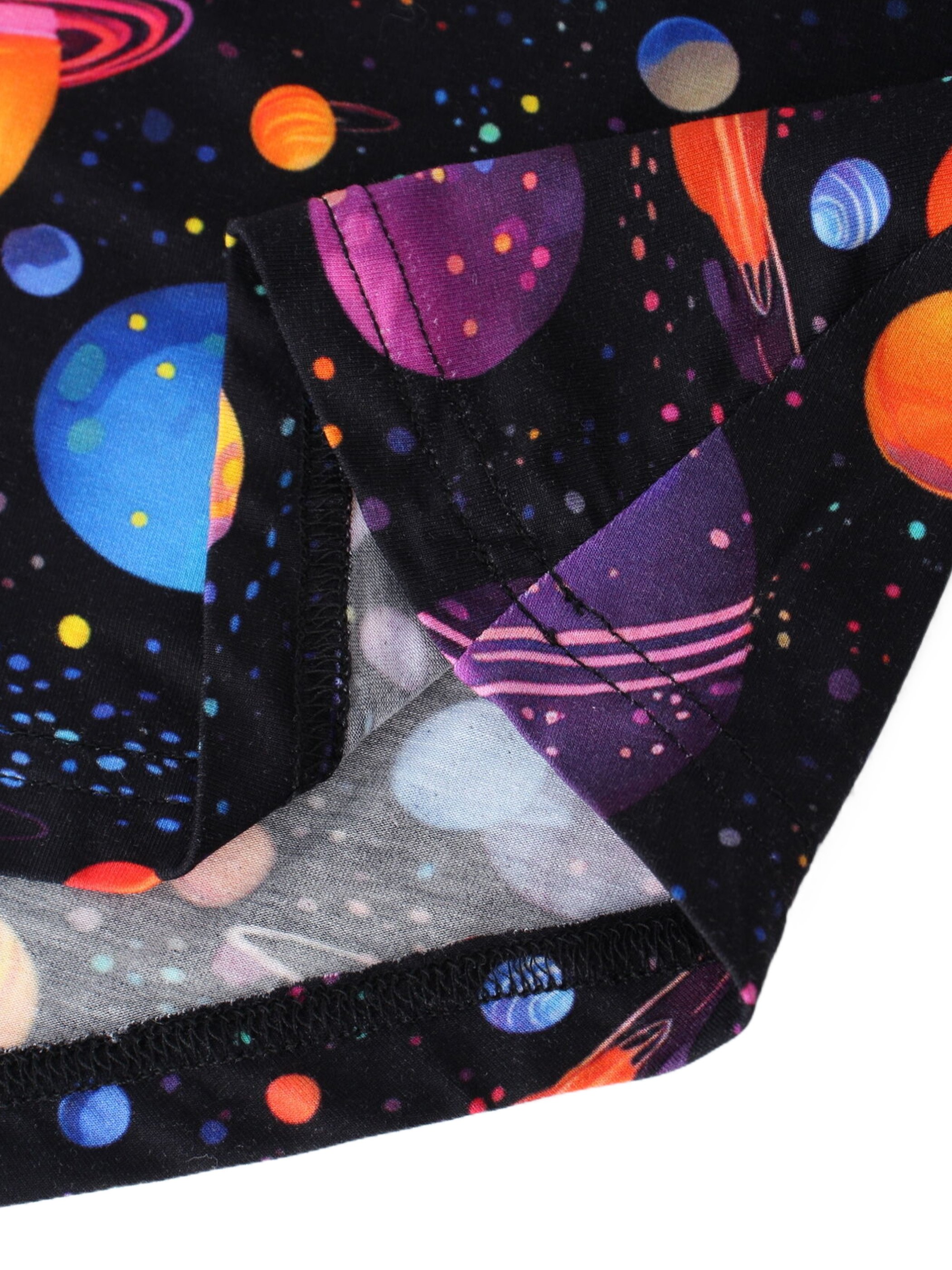 OEKI Certified Custom Pattern Dress for Girls Starry Sky Series Baby Clothing Made of Bamboo Fiber Fabric