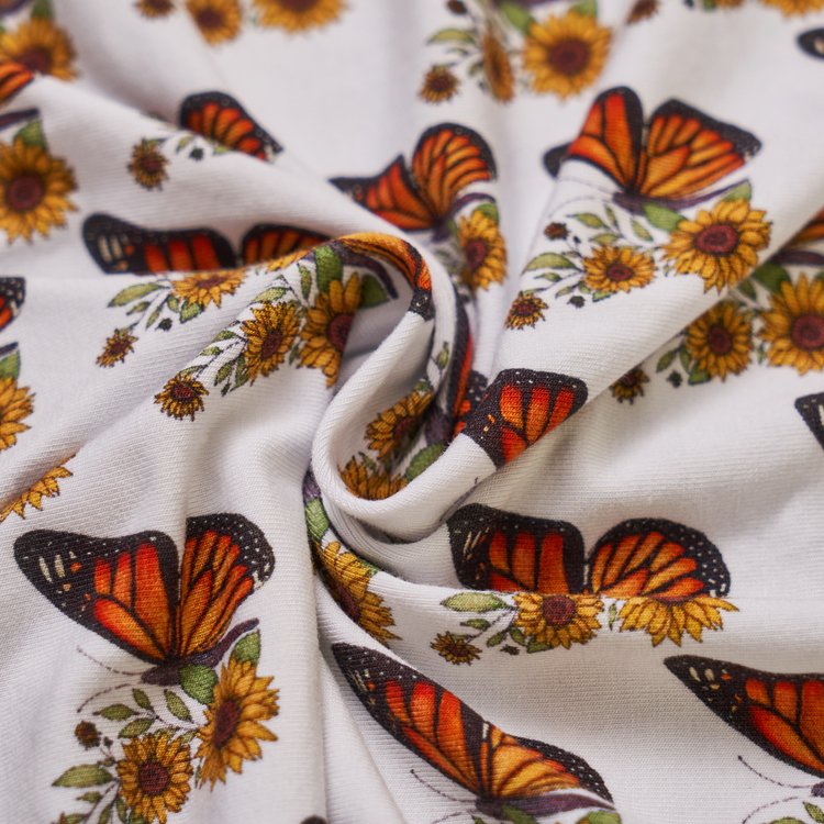 Custom bamboo fiber fabric digital printing bamboo spandex cotton jersey baby kids fabric wholesale