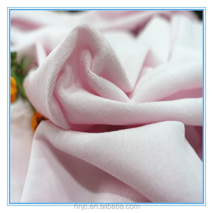Hot sell solid polyester fabric crushed super soft velvet for toy