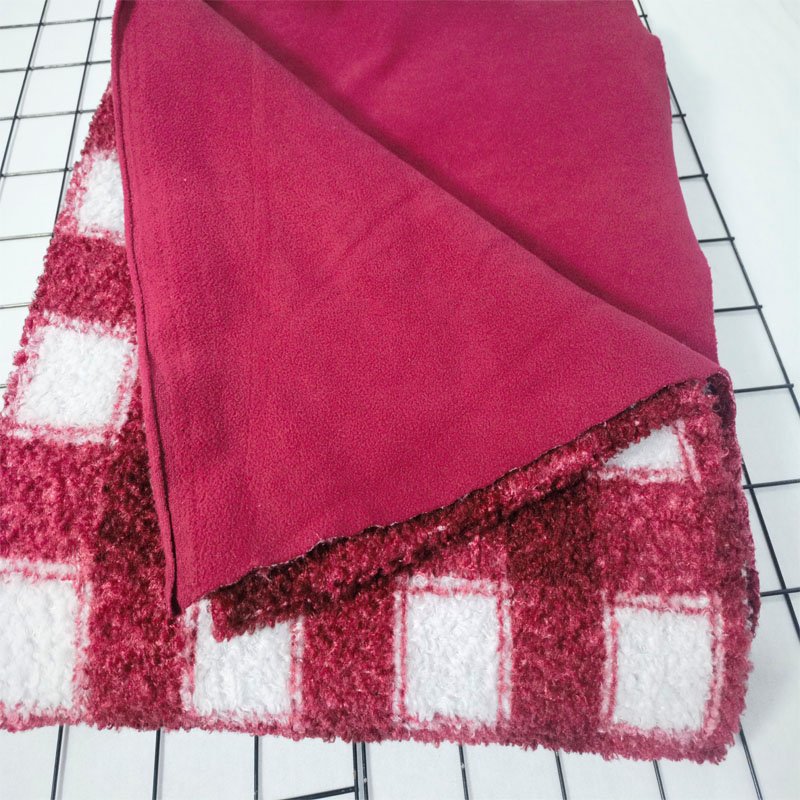 China Factory Soft Teddy Velvet 100% Polyester Elastane Fabric for Garment Textile Blanket