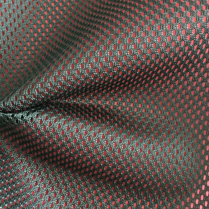 free sample manufacturer heavy duty tear resistant strong net fabric office chair upholstery bag hat 100% polyester mesh fabric
