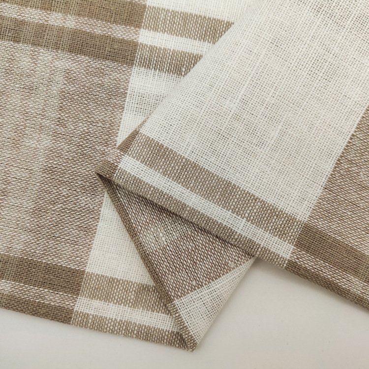 Premium custom 72% linen 28% cotton garment materials fabric soft cotton linen woven fabrics for clothing shirts blouse