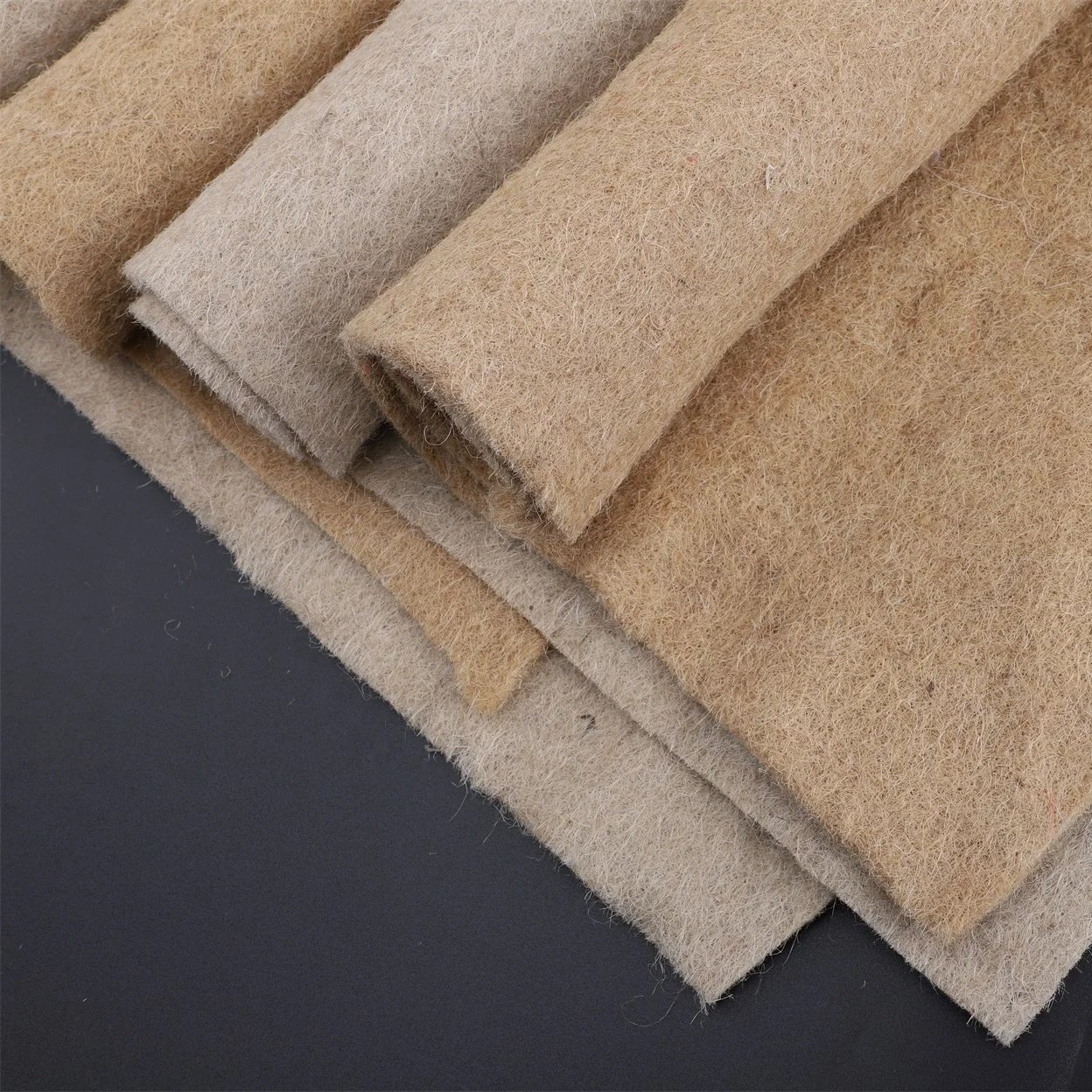 Biodegradable Jute fabric Natural Nonwoven Felt fabric Flax Fiber fabric Felt For linen Fiber Product