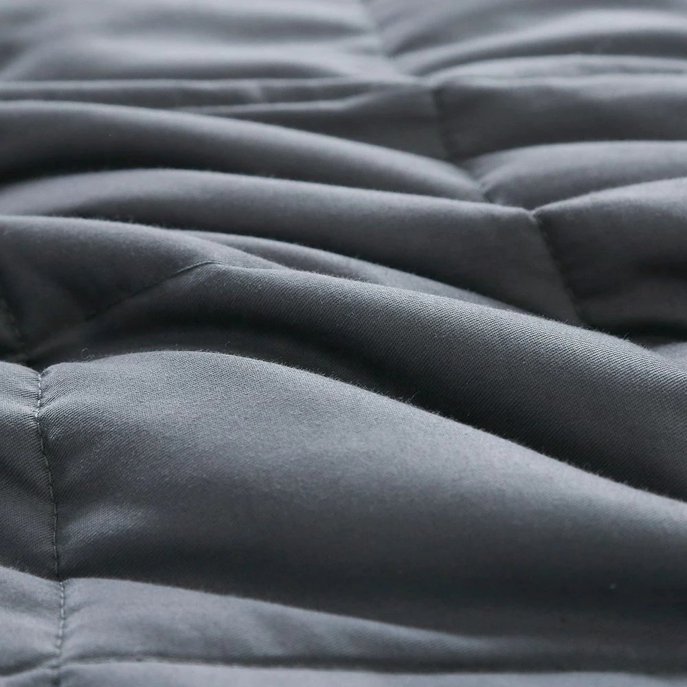 Top Fashion Eco-Friendly and Sustainable Suitable for Summer Bamboo Fabric Gray Cooling Weighted Blanket