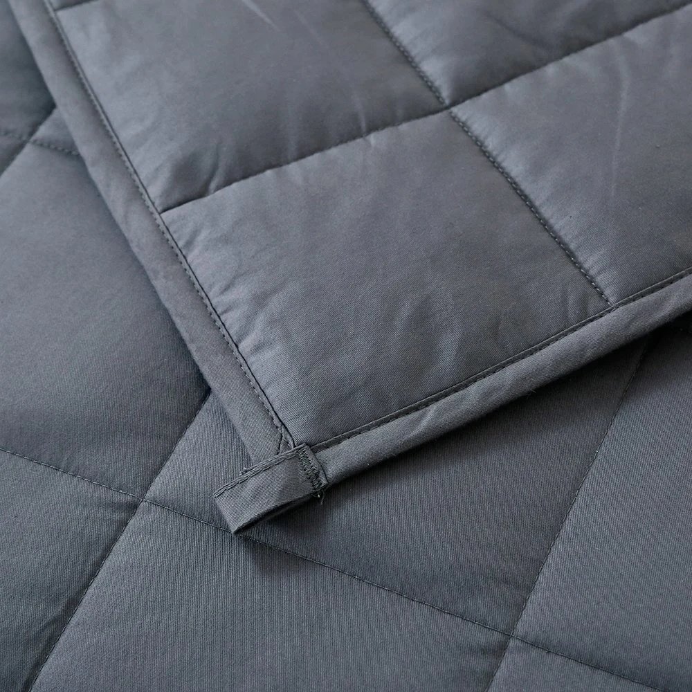 Top Fashion Eco-Friendly and Sustainable Suitable for Summer Bamboo Fabric Gray Cooling Weighted Blanket