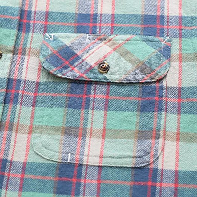 High Quality Oversize Distressed Blue Plaid Flannel Shirts for Men Vintage Style with Custom Logo Wholesale Flannel Shirts