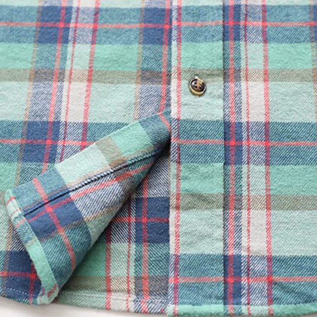 High Quality Oversize Distressed Blue Plaid Flannel Shirts for Men Vintage Style with Custom Logo Wholesale Flannel Shirts