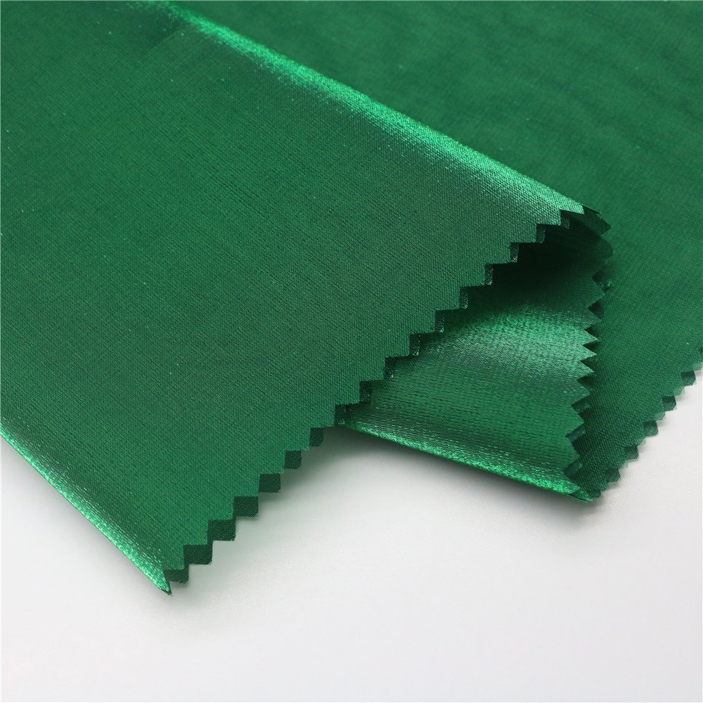 100% Polyester Fabric Breathable Custom Color Plain Bengaline Shimmer Fabric Organza