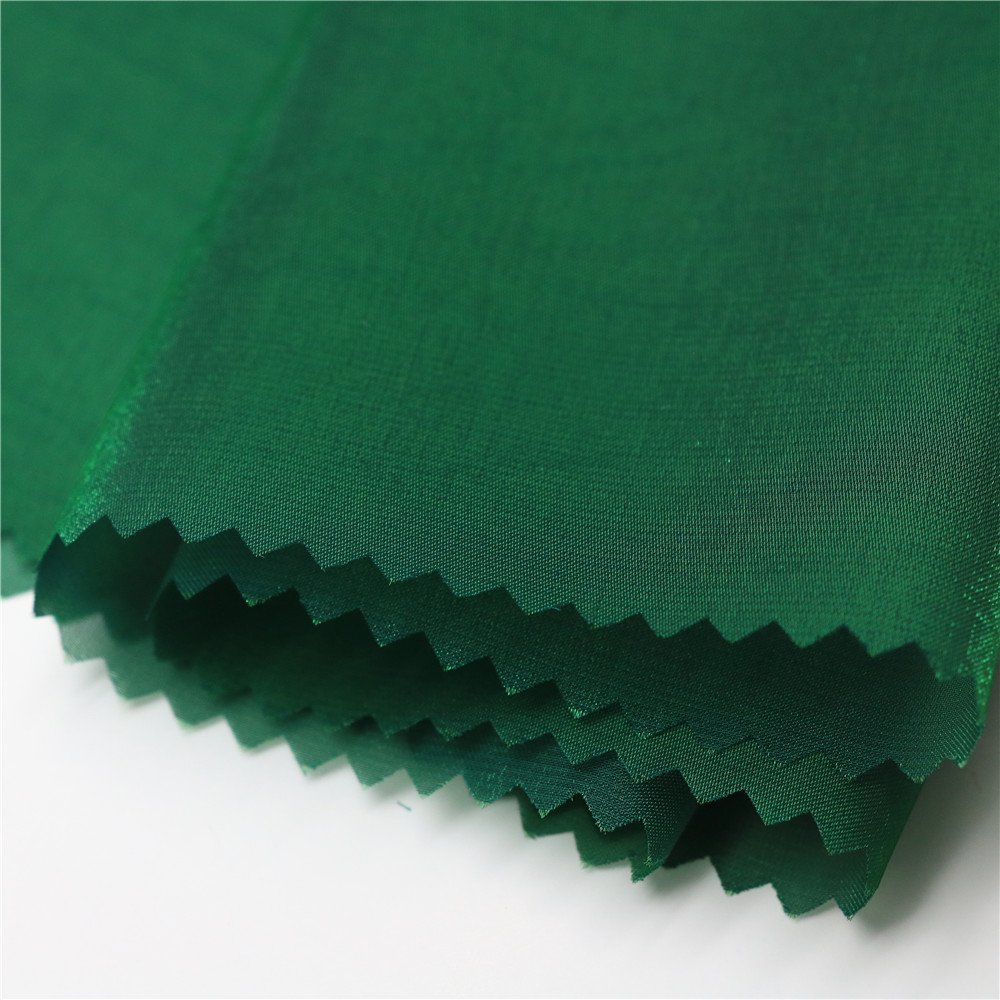 100% Polyester Fabric Breathable Custom Color Plain Bengaline Shimmer Fabric Organza