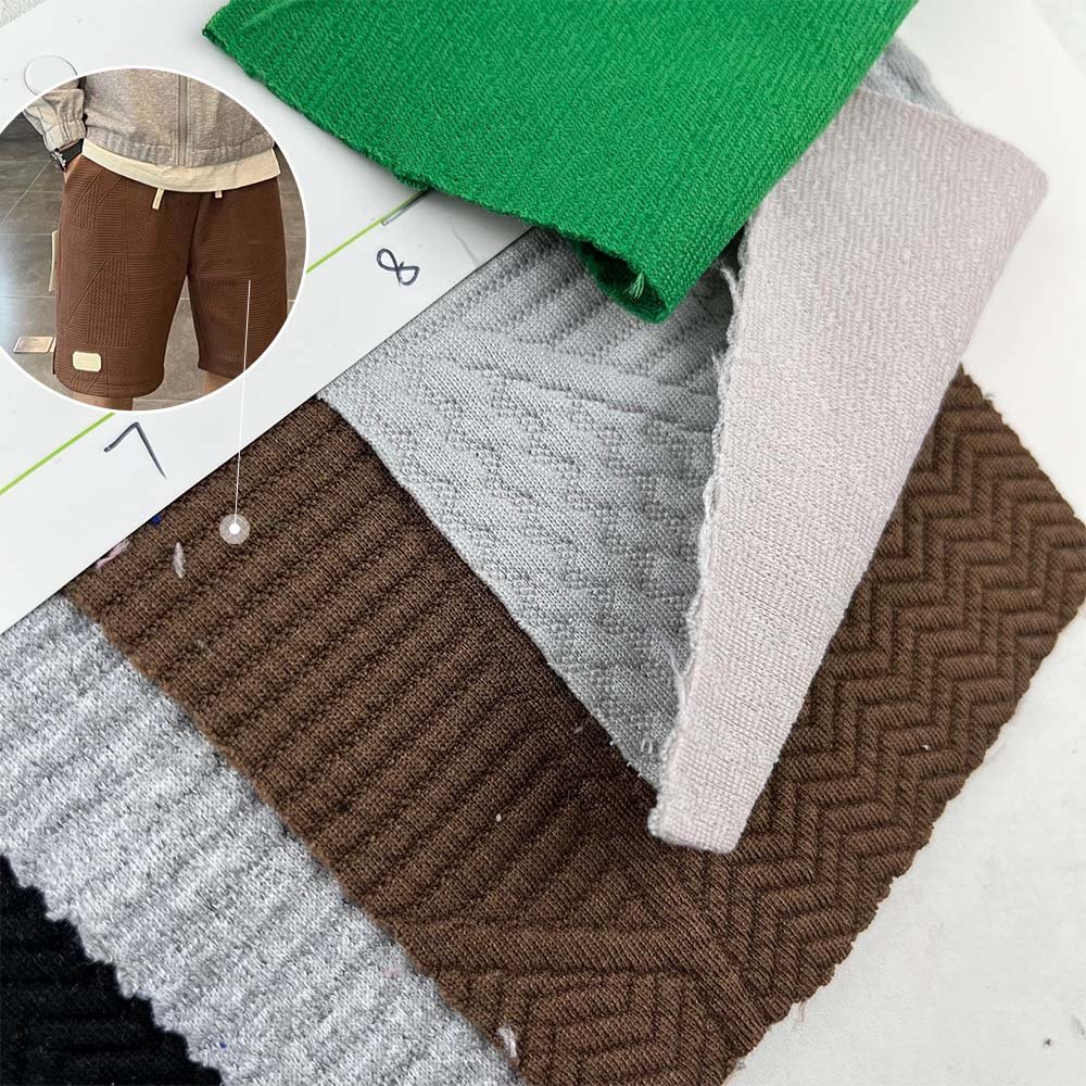 Soft Touch African Knit Jacquard Colorful 100 Polyester Fabric Dyed pants Dress Fabric Cheaper