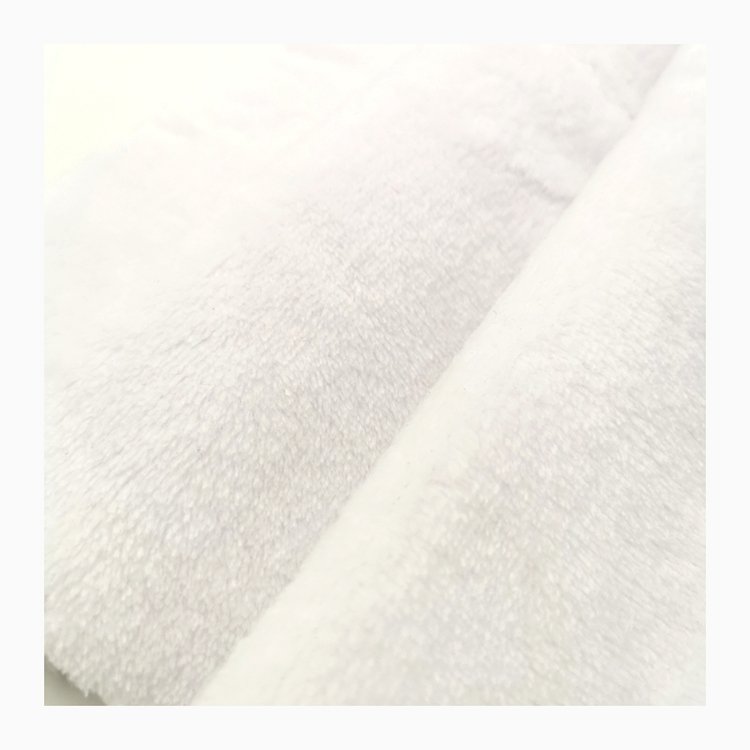 Factory Wholesale Digital Printing Plain soft plush comfort 100% polyester flannel fleece minky fabric for Bathrob