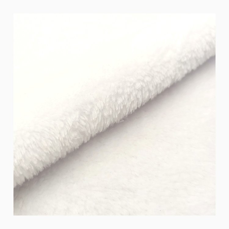 Factory Wholesale Digital Printing Plain soft plush comfort 100% polyester flannel fleece minky fabric for Bathrob
