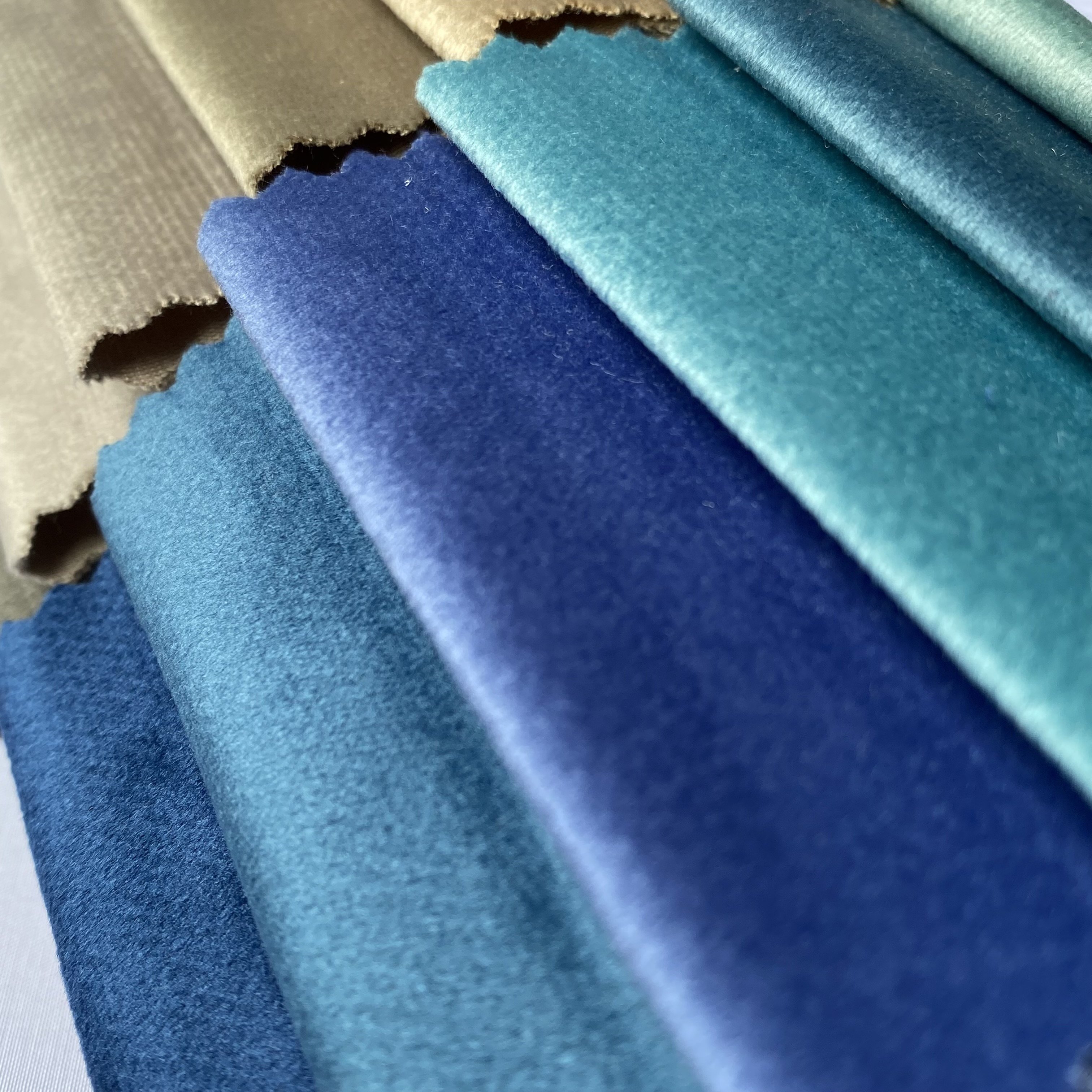 Hometextile luxury waterproof knitted holland velvet fabric Factory sales