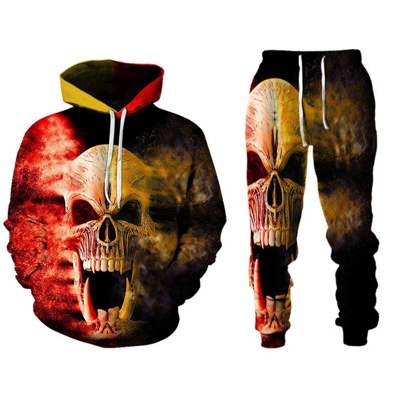 2024 New WL Custom Fashion Animal 3D Digital Printed Pullover Men's Sweatshirt and Hoodie Set Hot Selling 2024 New Velour Fabric