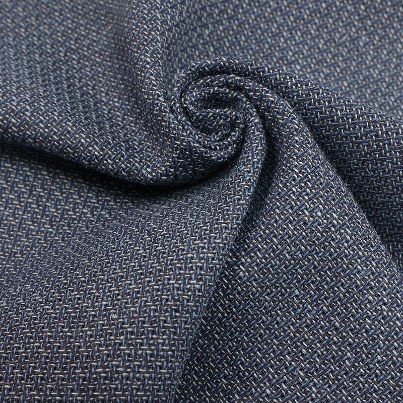 Textile design yarn dyed linen solid color poplin fabric for men and women shirts