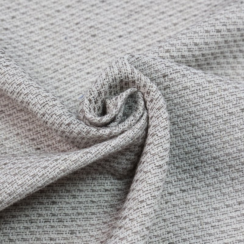 Textile design yarn dyed linen solid color poplin fabric for men and women shirts