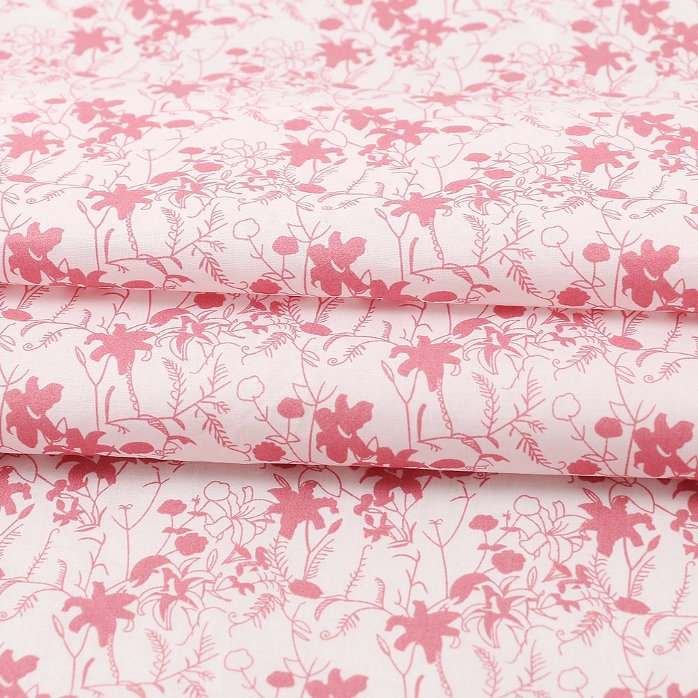100% Organic Natural Cotton 60s Digital Floral Printed fabric 105g For Summer Clothing Dress,shirts,skirts,coat,trousers