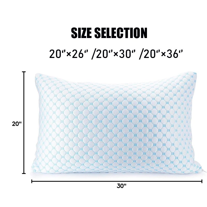 Wholesale Memory Foam Pillow with Adjustable Loft Ice-Cooling Bamboo Cover Washable Shredded for Beds Bamboo fiber pillow