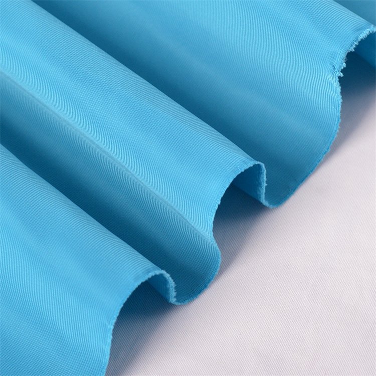 Wholesale durable shell cloth solid dyed 75D 100% polyester imitation memory bomber jacket fabric