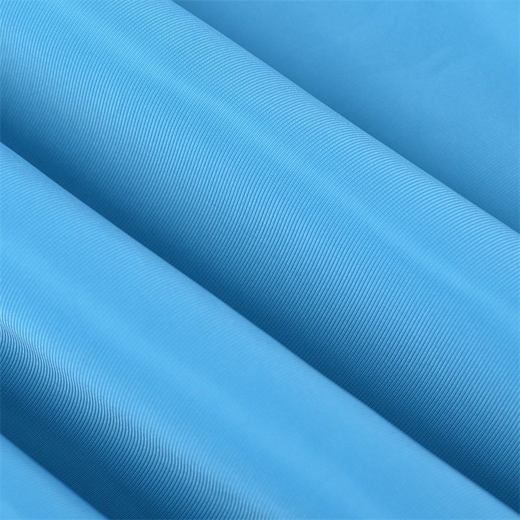 Wholesale durable shell cloth solid dyed 75D 100% polyester imitation memory bomber jacket fabric