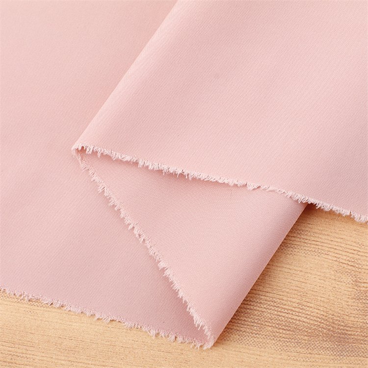 Wholesale durable shell cloth solid dyed 75D 100% polyester imitation memory bomber jacket fabric