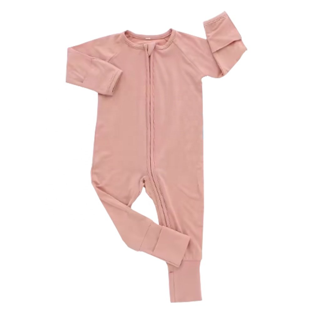 Professional Factory Custom Bamboo Pajamas Baby Hot Sale Color 95% Bamboo and 5% Spandex Long Sleeve Baby Girl Toddler Clothes