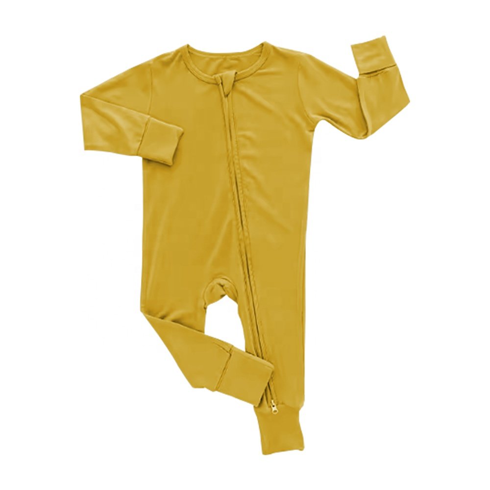Professional Factory Custom Bamboo Pajamas Baby Hot Sale Color 95% Bamboo and 5% Spandex Long Sleeve Baby Girl Toddler Clothes