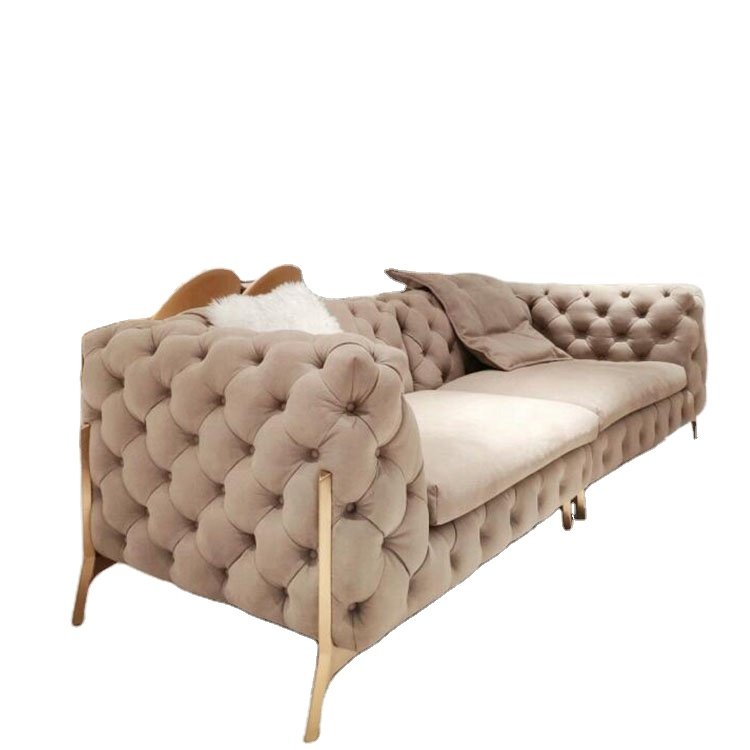 Luxury Multifunctional U-Shaped Sofa Set Fabric Corner Sofa With Speaker Modern Design Living Room Furniture 7 Seater Sofa