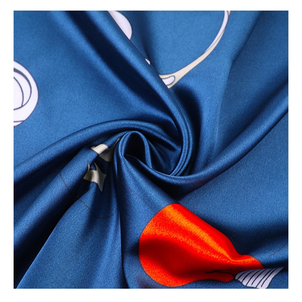 100% Polyester Fabric Polyester digital print Stretch Satin Silk Printed Fabric