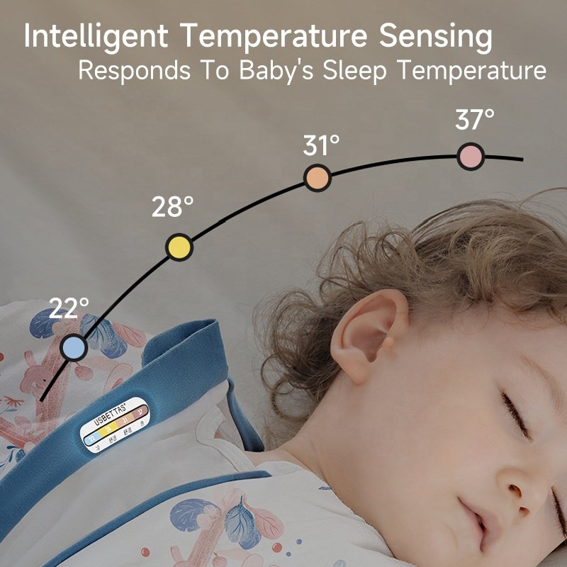 High Quality Baby Bamboo Fabric Cotton Winter Sleeping Suit Infant Kid's Constant Temperature Round Sleeping Bag