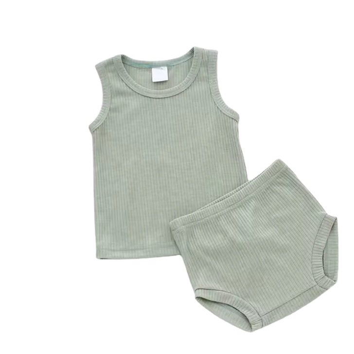Wholesale Customized Print Kids Pajamas Two Pieces Sleepwear Organic Bamboo Cotton Children's Boutique Clothing