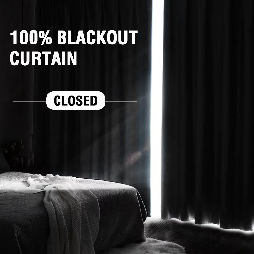 100% Blackout Curtain Linen Fabric Plain Modern Coating Curtain Fabric Blackout Curtain Fabric