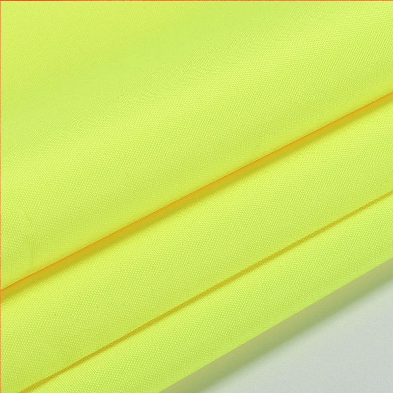 100% polyester fluorescent yellow waterproof resistant fabric waterproof coated for safety vests workwear hi vis fabric