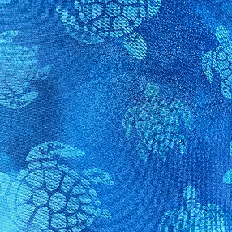 Breathable gradient Plain Hydrochromic Printing 100 Polyester Fabric For Trunks