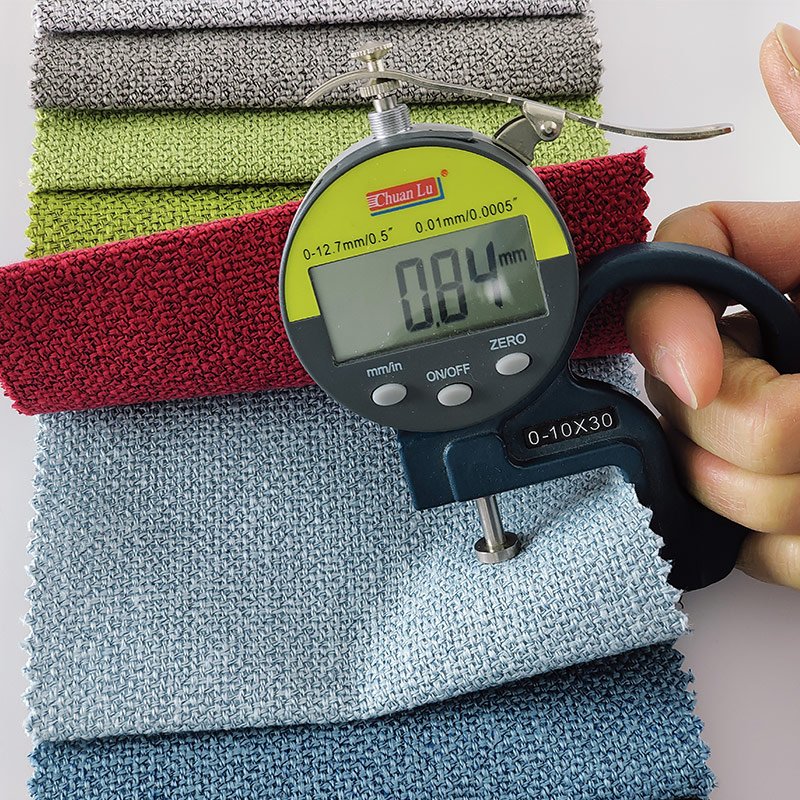 100% High Quality Polyester Linen Look Weaved Fabric for Sofa Upholstery Breathable Home Textile for Bags Curtains Boys Girls
